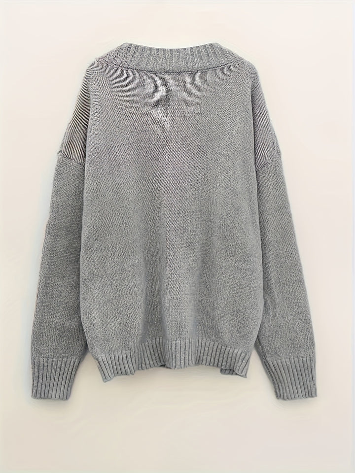 Carole - V-Neck Knitted Sweater