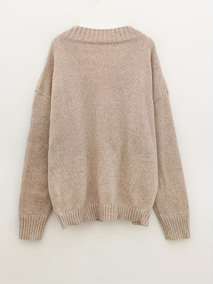 Carole - V-Neck Knitted Sweater
