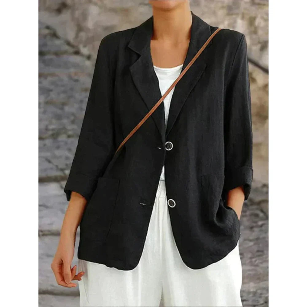 Vanessa | Lightweight Blazer with Rolled Sleeves