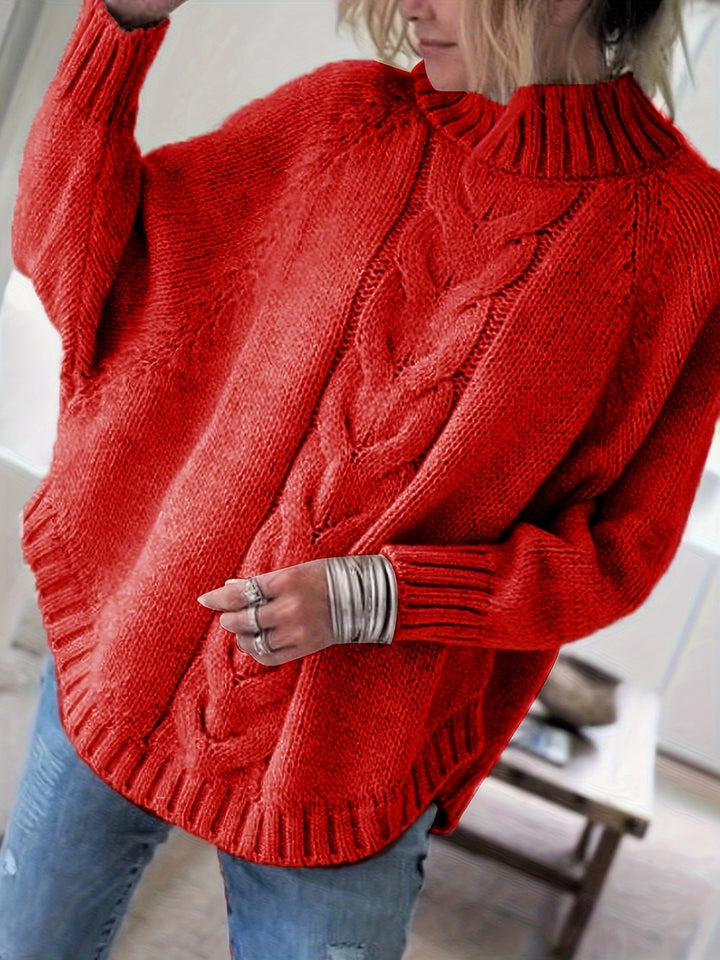 Janelle - Cozy Vintage Cable Knit Sweater
