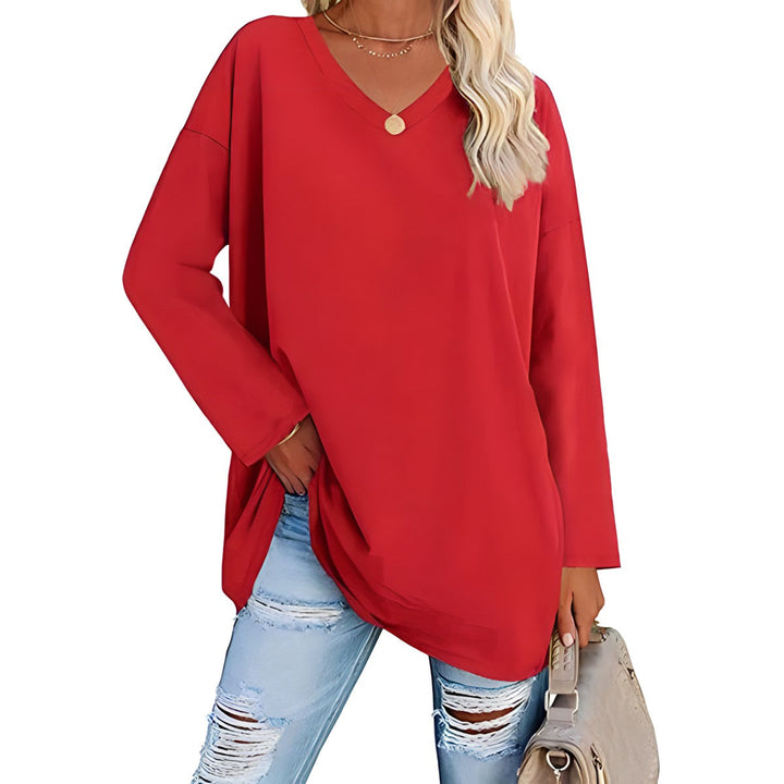 Alicia™ - Relaxed V-Neck Sweater