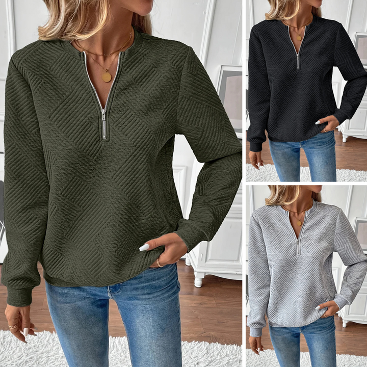 Polly - Elegant Jumper with Zip