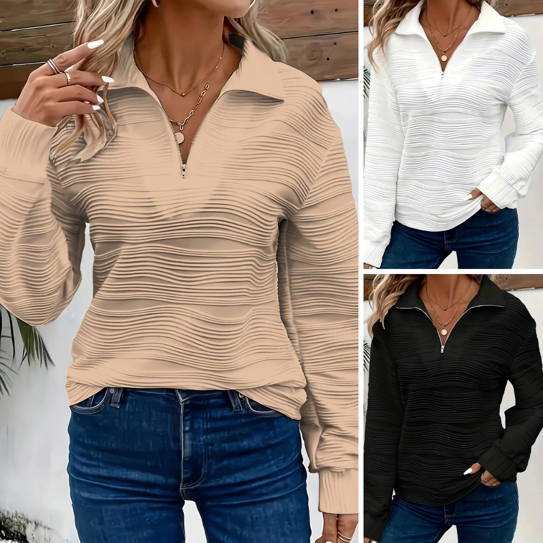 Yvette - Elegant Jumper with Zip