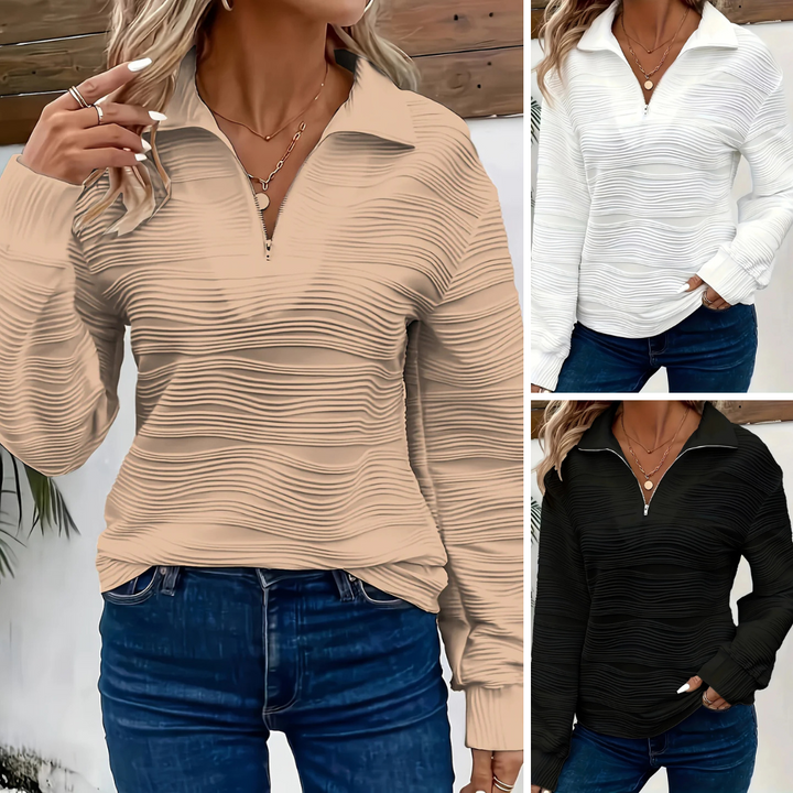 Yvette - Elegant Jumper with Zip