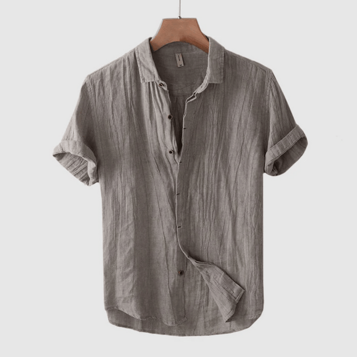 David Short Sleeve Linen Shirt