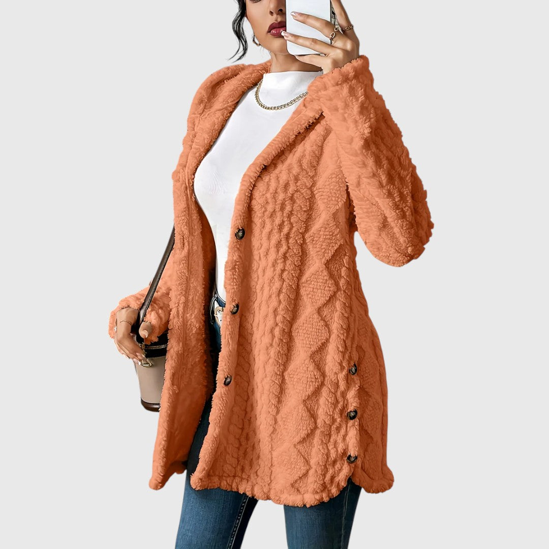 Gladys - Comfortable Mid-length Cardigan