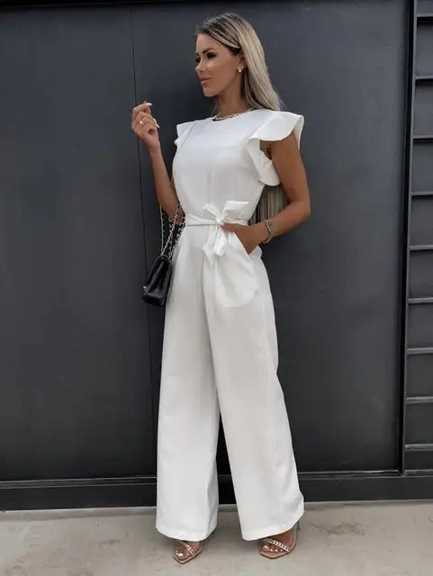 Breeda - Ladies wide leg jumpsuit