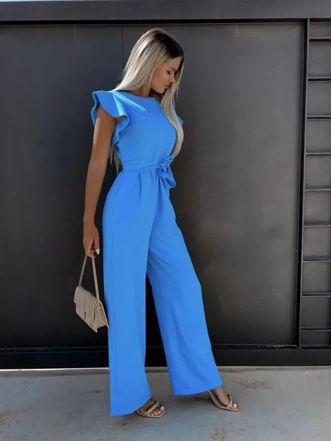 Breeda - Ladies wide leg jumpsuit
