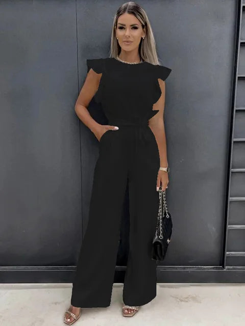 Breeda - Ladies wide leg jumpsuit