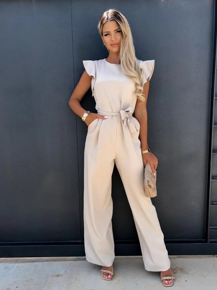 Breeda - Ladies wide leg jumpsuit