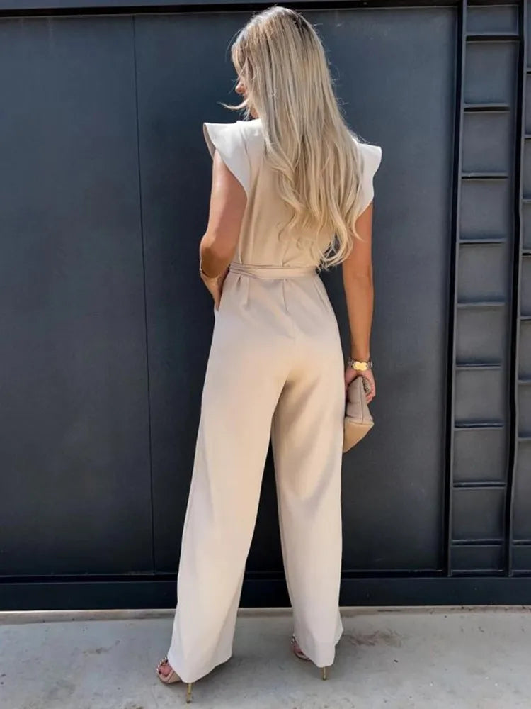 Breeda - Ladies wide leg jumpsuit