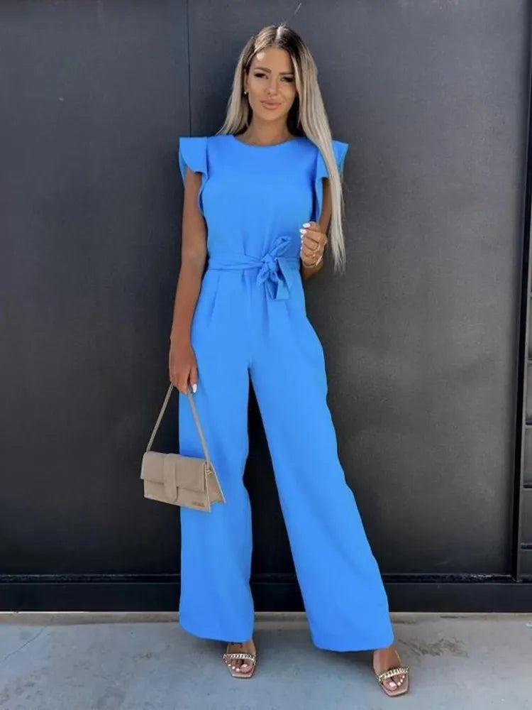 Breeda - Ladies wide leg jumpsuit