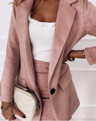 Dina - Tailored Blazer Skirt Set