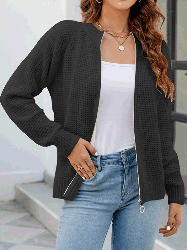 Nienke - Zip-Up Cardigan