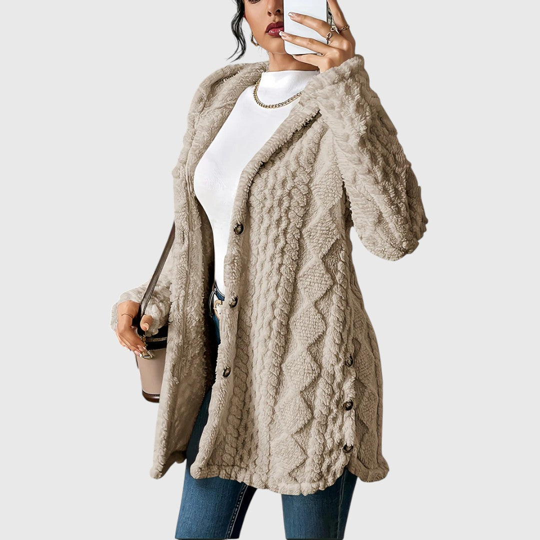Gladys - Comfortable Mid-length Cardigan