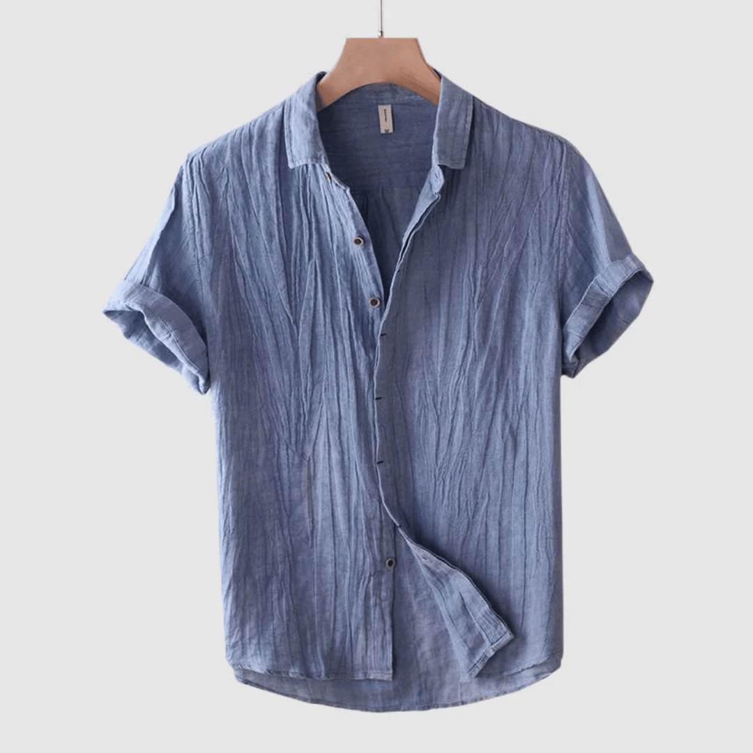 David Short Sleeve Linen Shirt