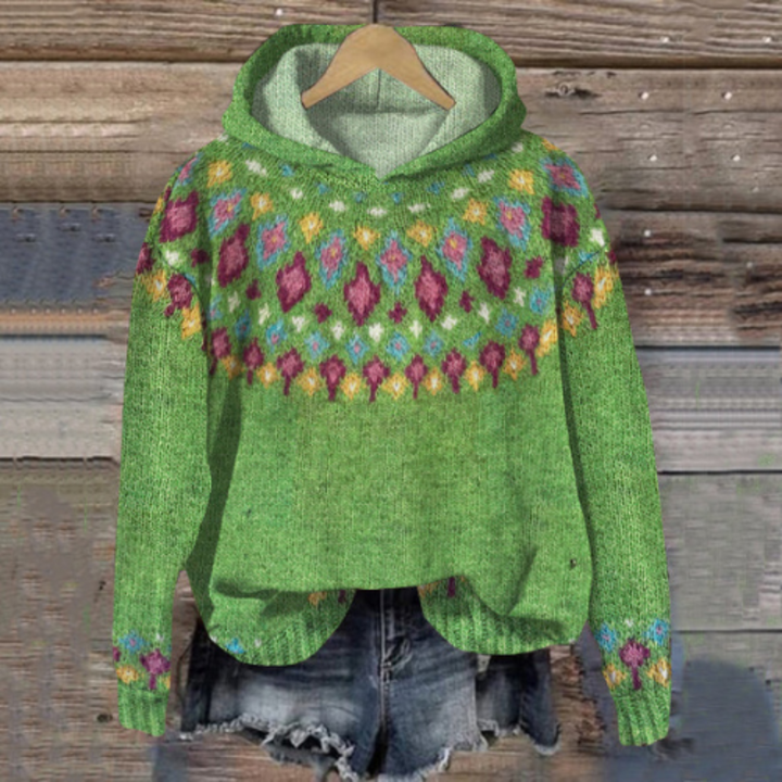 Rach - Ladies casual knitted hoodie