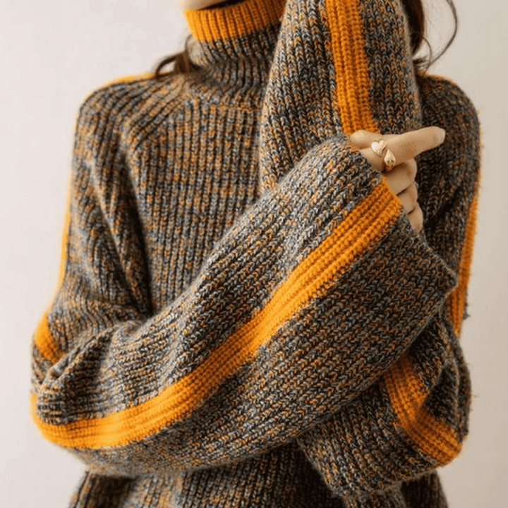 Amanda - Knitted Turtleneck Jumper for Women