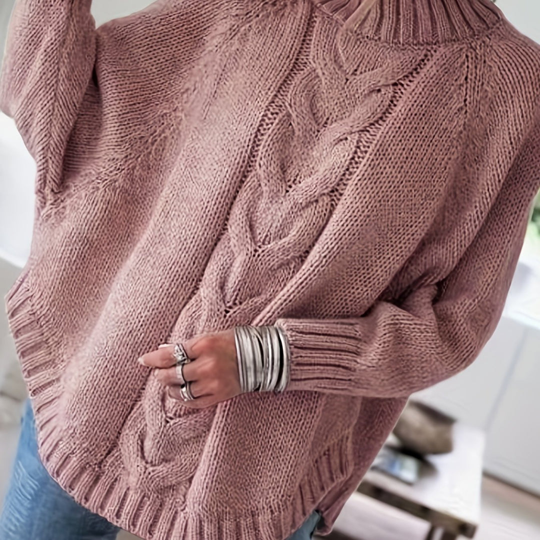 Janelle - Cozy Vintage Cable Knit Sweater