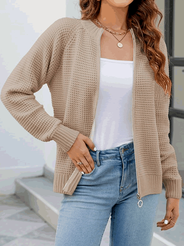 Nienke - Zip-Up Cardigan
