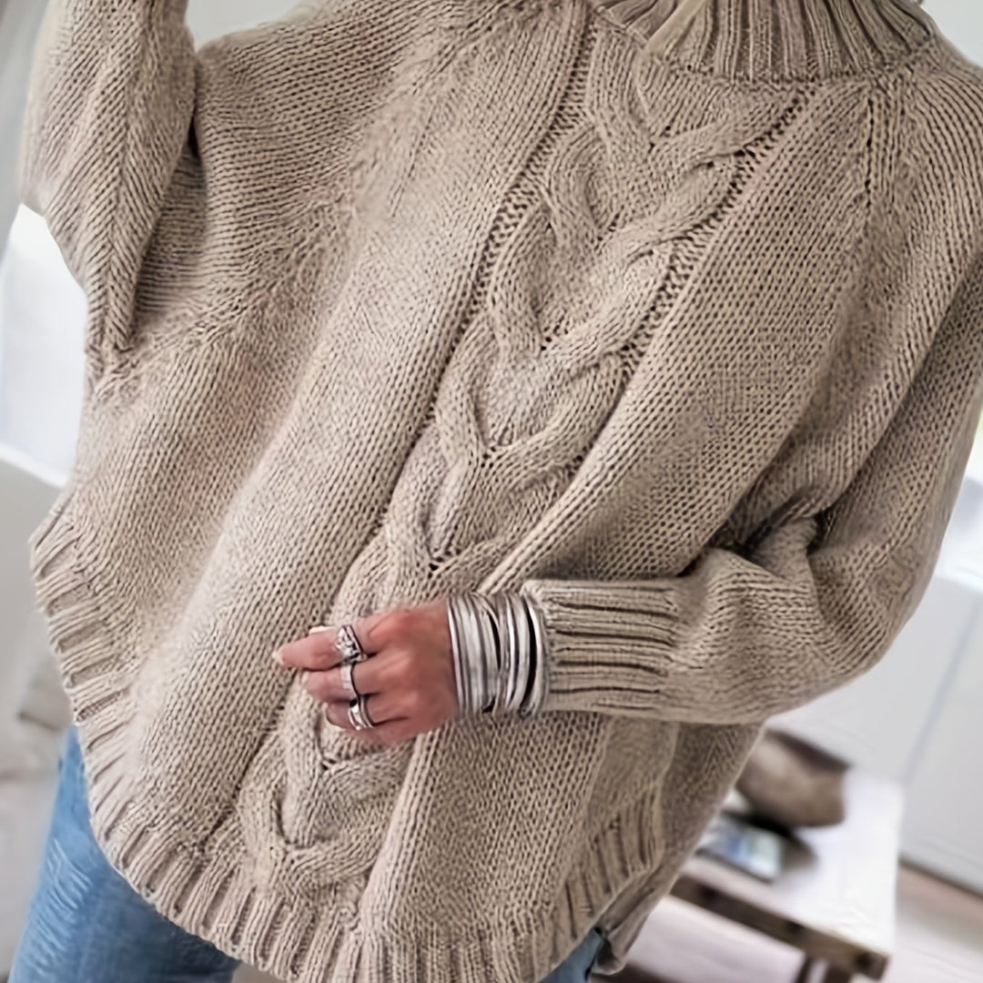 Janelle - Cozy Vintage Cable Knit Sweater