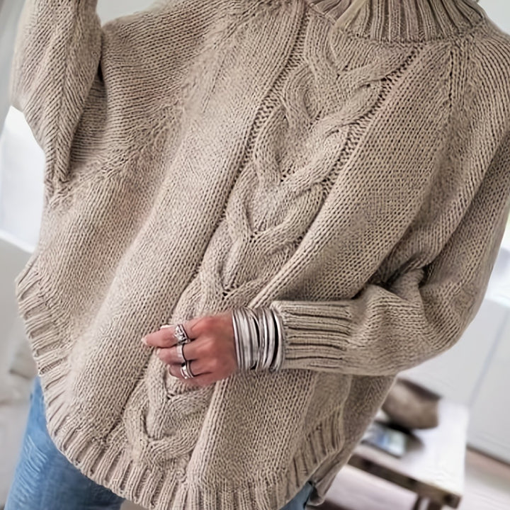 Janelle - Cozy Vintage Cable Knit Sweater