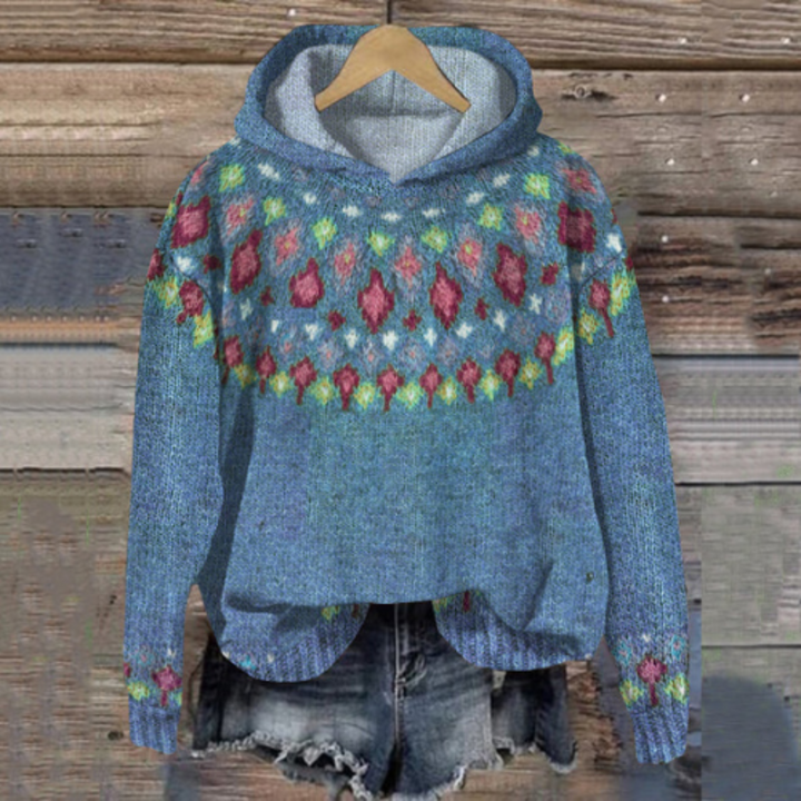 Rach - Ladies casual knitted hoodie