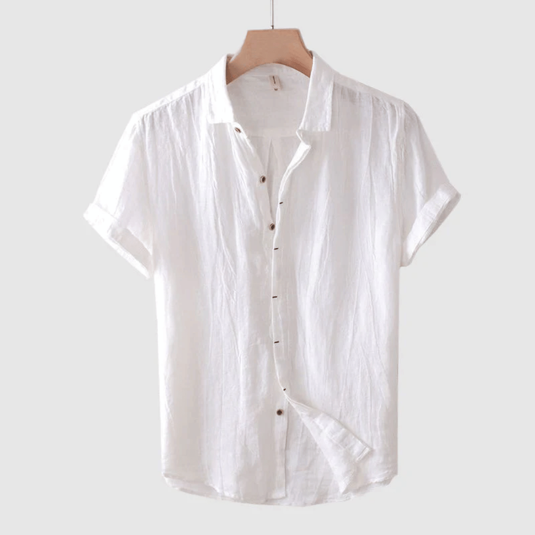 David Short Sleeve Linen Shirt