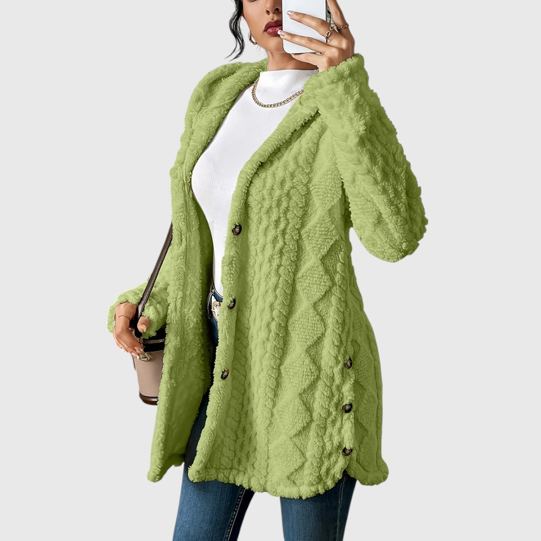 Gladys - Comfortable Mid-length Cardigan