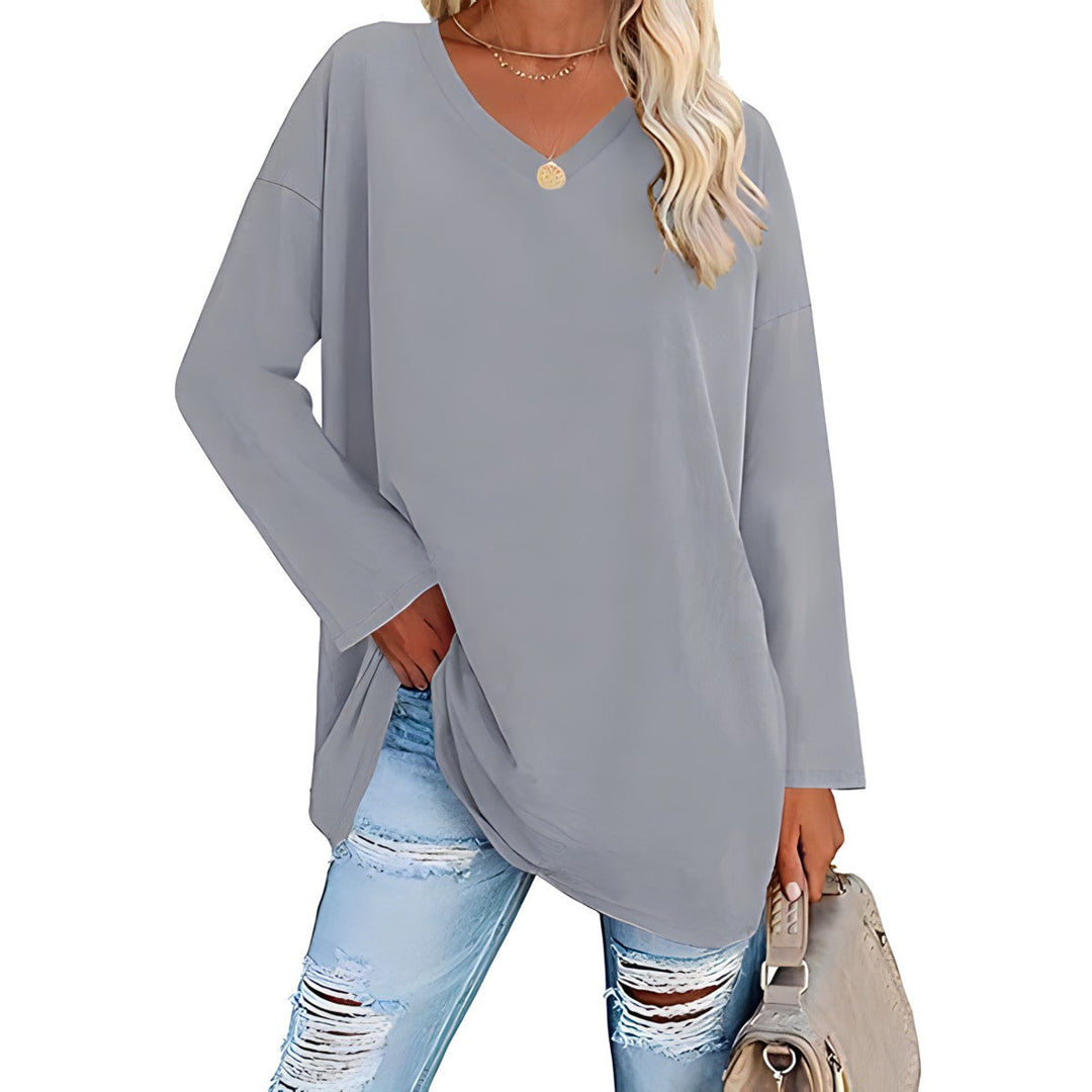 Alicia™ - Relaxed V-Neck Sweater