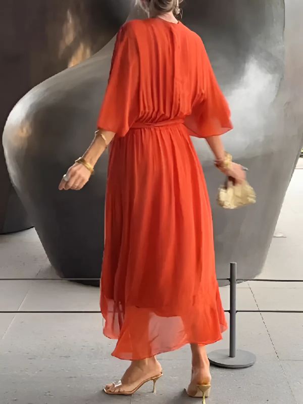 Nadine™ | Timeless Wrap Midi Dress