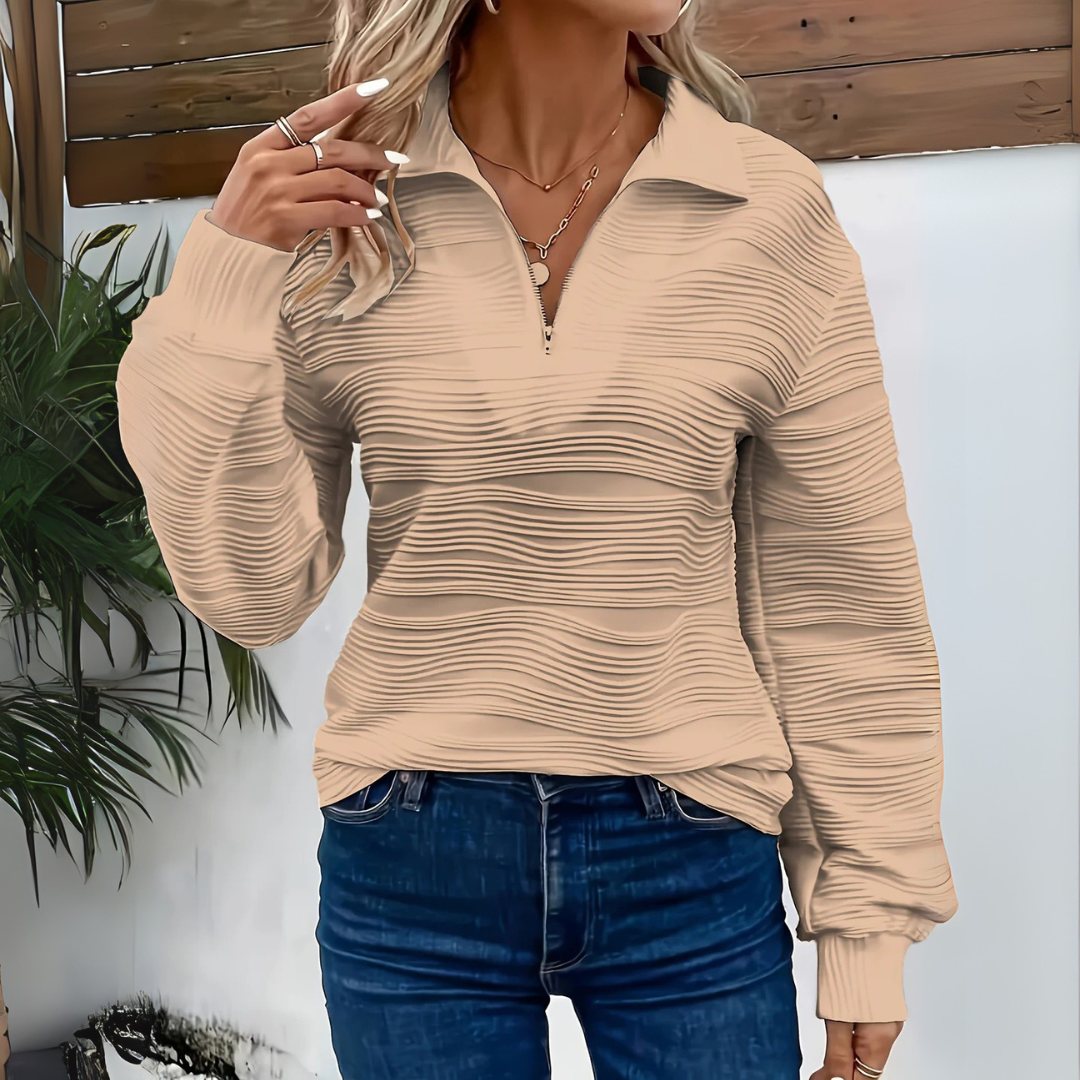 Yvette - Elegant Jumper with Zip