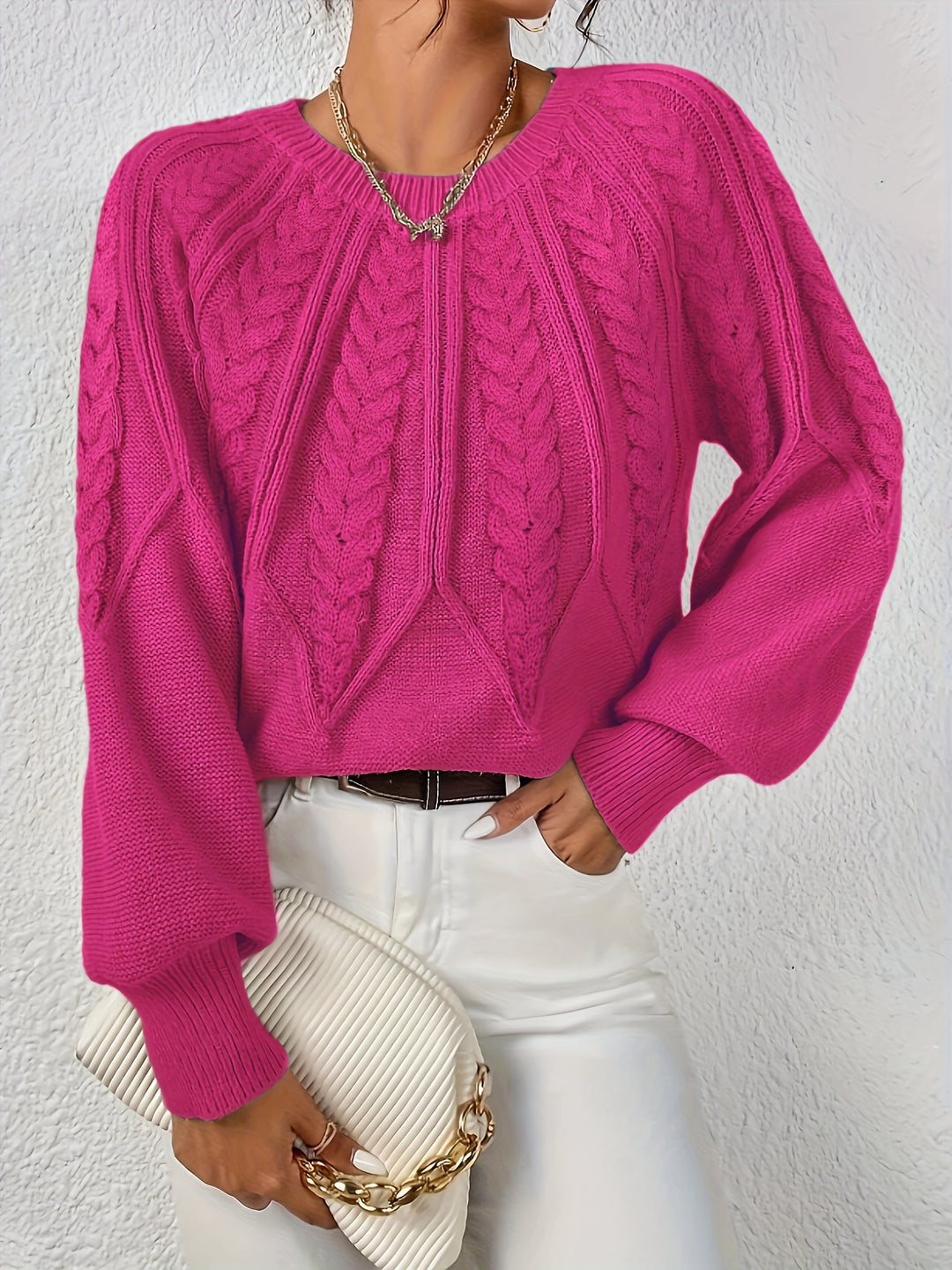 Jacinta - Elegant Cable Jumper