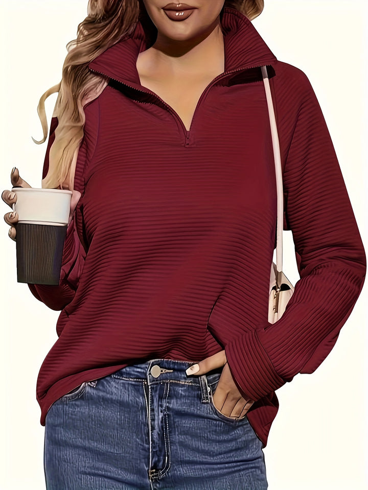 Vicki - Elegant Jumper with Zip