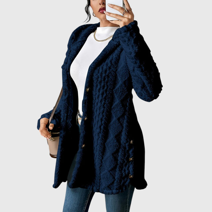 Gladys - Comfortable Mid-length Cardigan