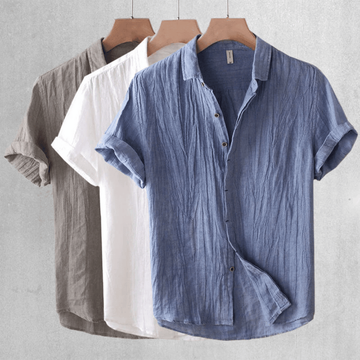 David Short Sleeve Linen Shirt