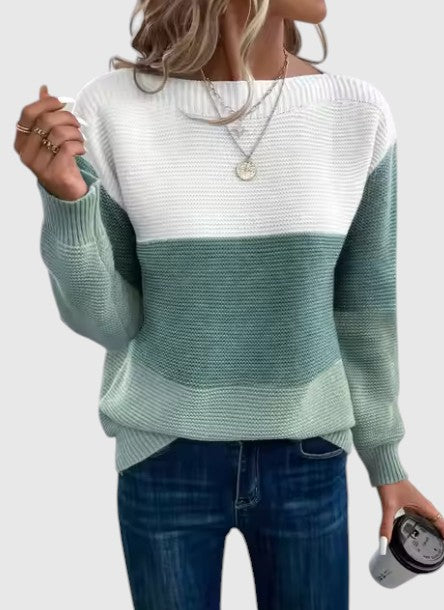 Kim™ | Elegant Tri-Colour Sweater