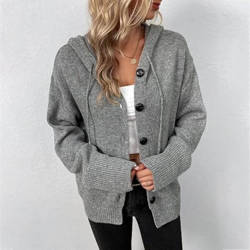 Jodie - Ladies Knitted Warm Cardigan