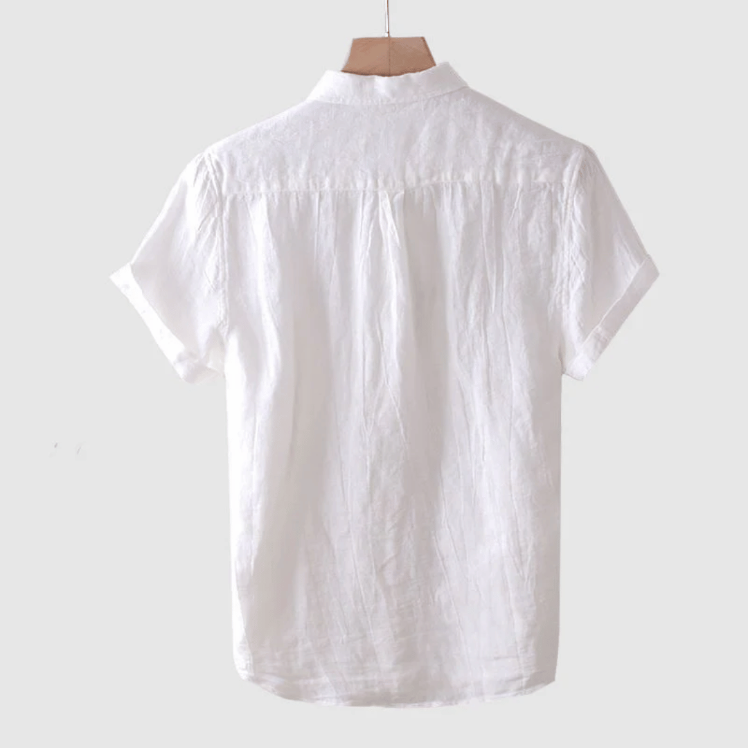 David Short Sleeve Linen Shirt