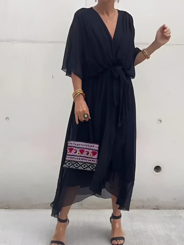 Nadine™ | Timeless Wrap Midi Dress