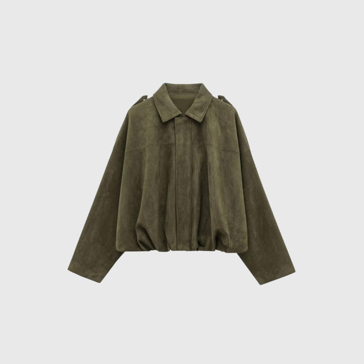 Senna - Suede Effect Bomber Jacket