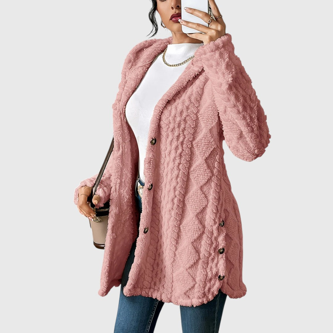 Gladys - Comfortable Mid-length Cardigan