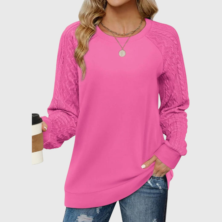 Arlene - Crewneck Cable Knit Sweater