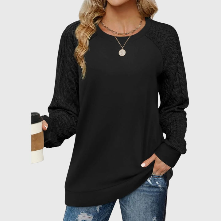 Arlene - Crewneck Cable Knit Sweater