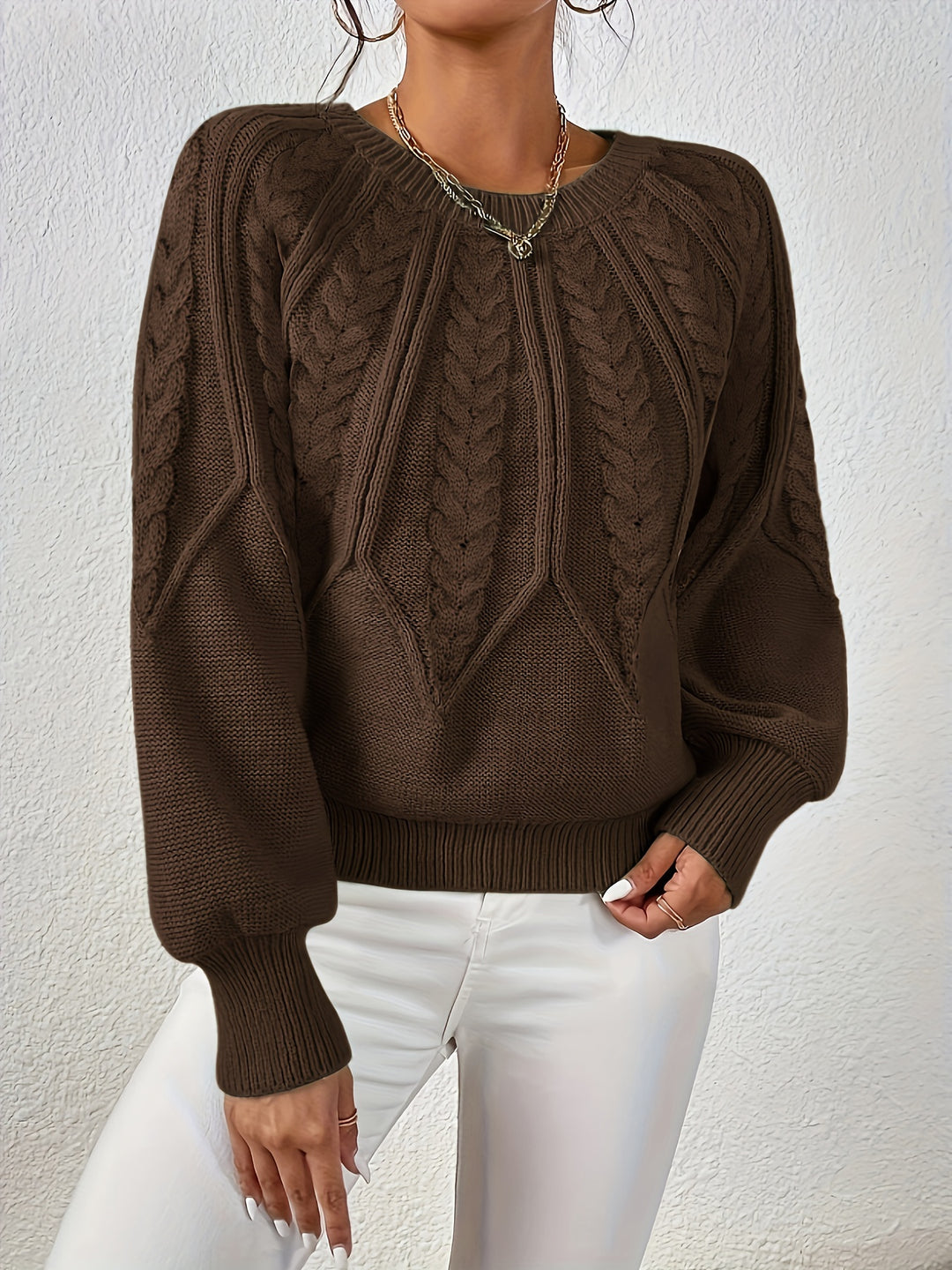 Jacinta - Elegant Cable Jumper