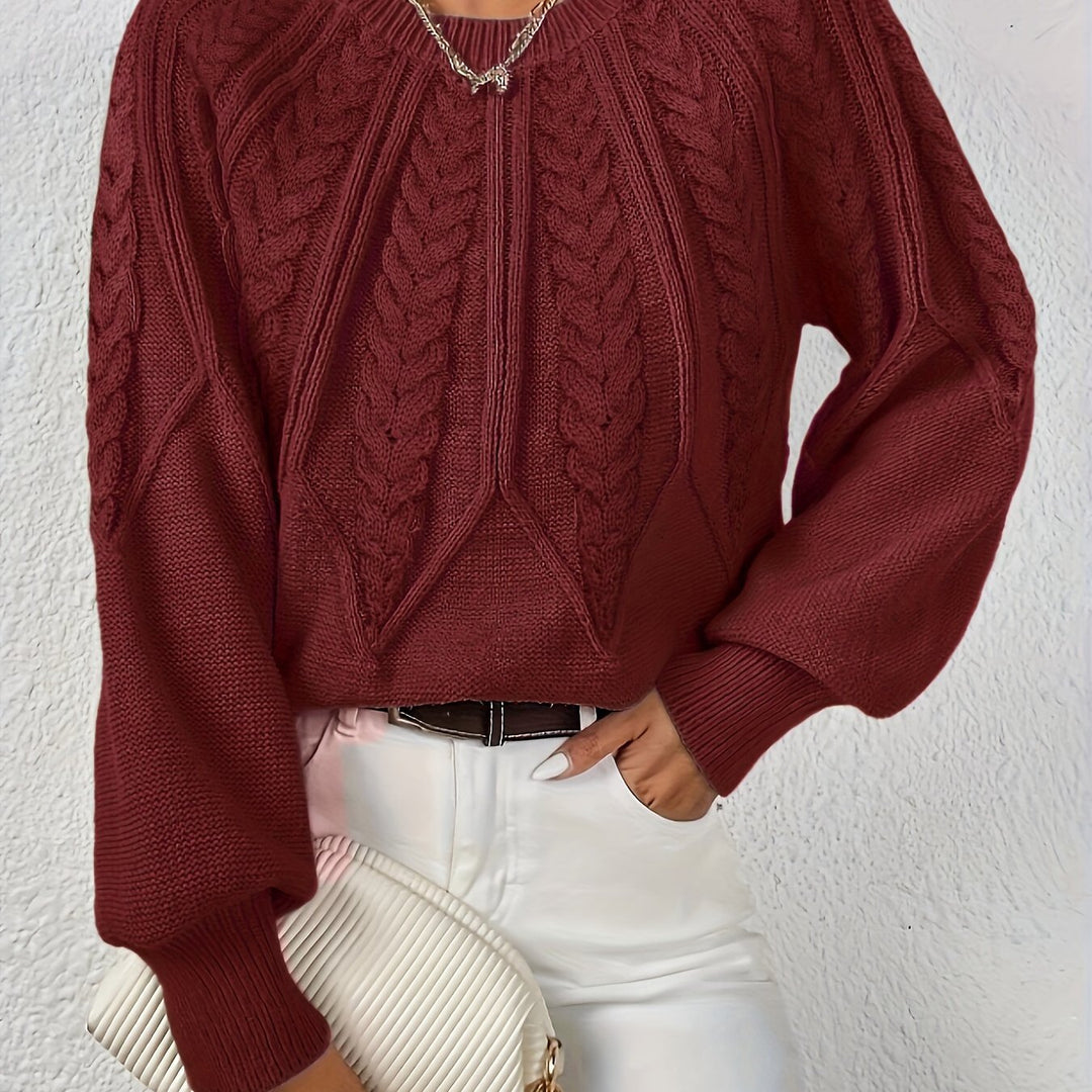 Jacinta - Elegant Cable Jumper