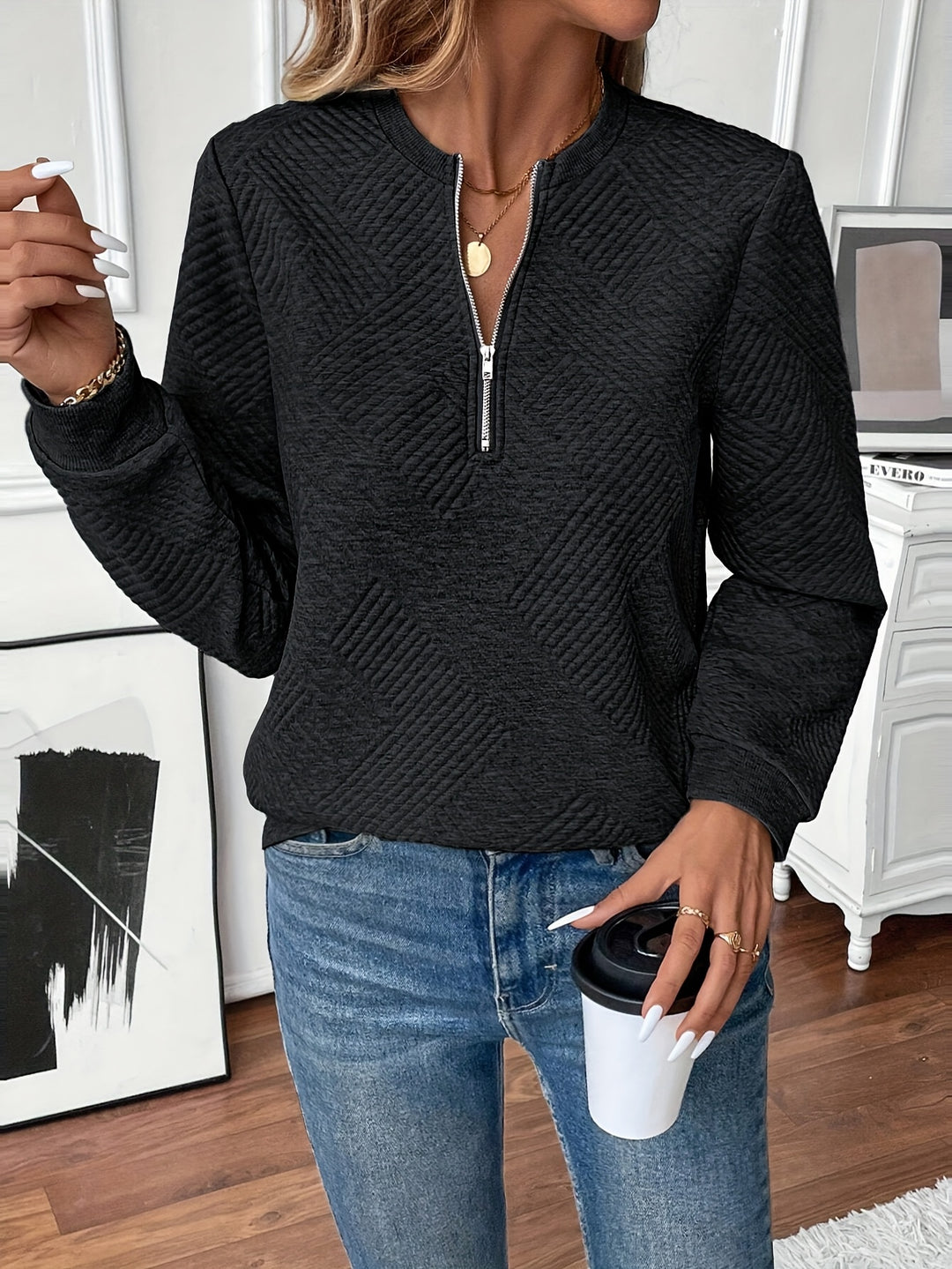 Indy - Elegant Jumper with Zip