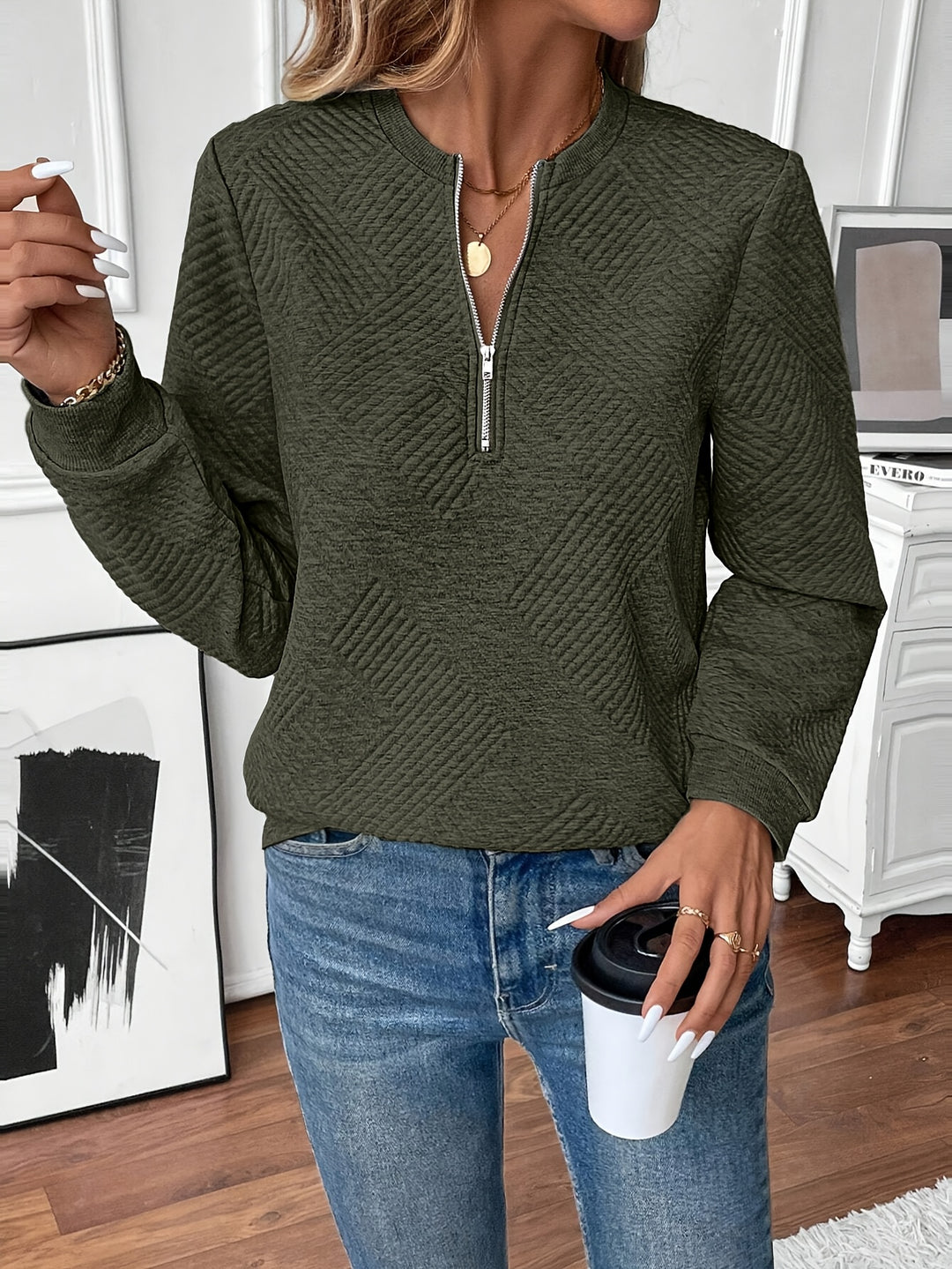 Indy - Elegant Jumper with Zip