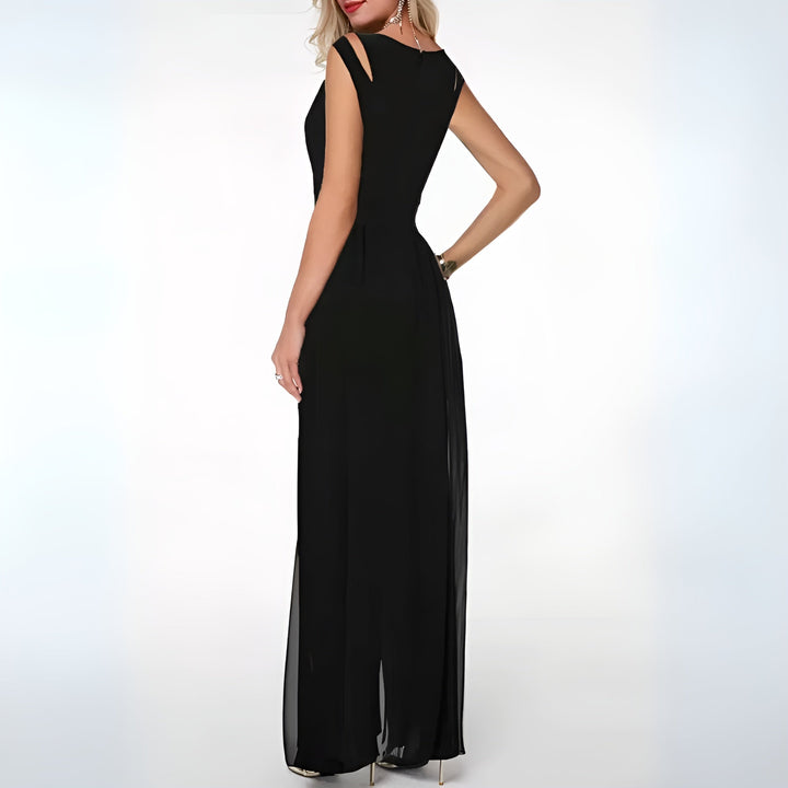Summer - Sleeveless Jumpsuit With Wide Leg For Women