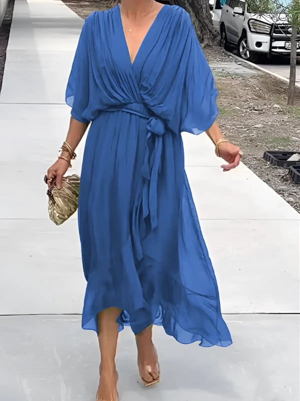 Nadine™ | Timeless Wrap Midi Dress